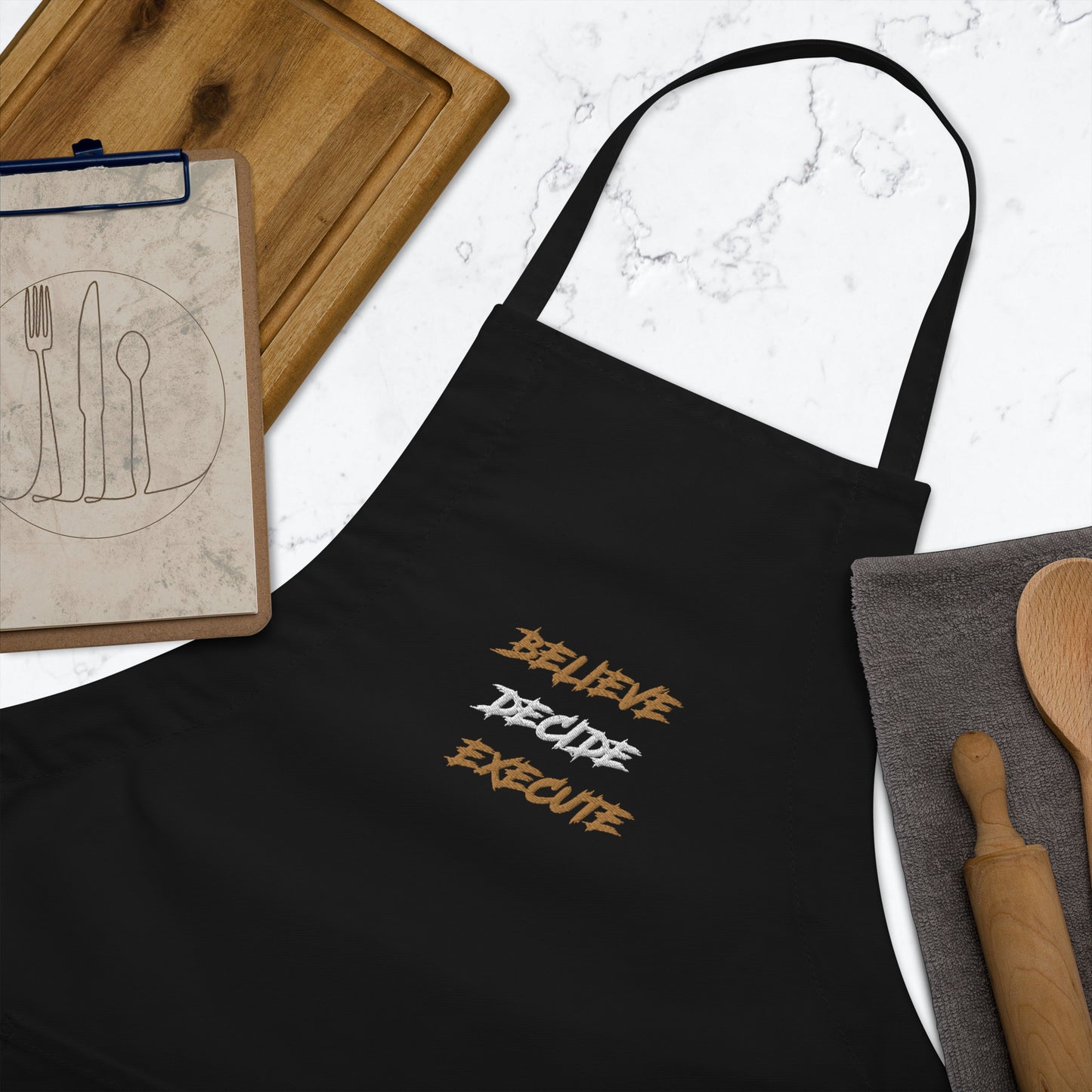 Embroidered Chef Apron BDEM WGW